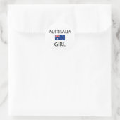 AUSTRALIË MEISJE RONDE STICKER (Tas)