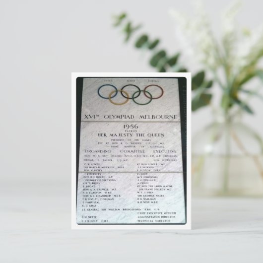 Australië - Melbourne,1956 XVI Olympiad - Briefkaart (Staand voorkant)