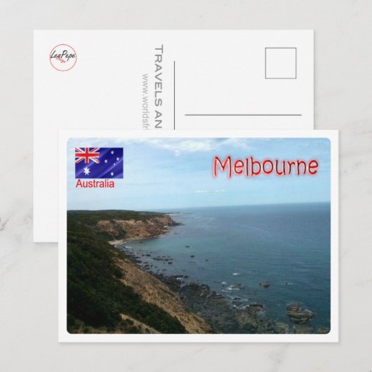 Australië - Melbourne - De kust - Briefkaart (Voorkant / Achterkant)