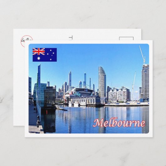 Australië - Melbourne - Harbour - Briefkaart (Voorkant / Achterkant)