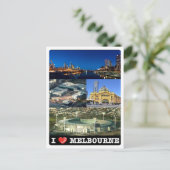 Australië - Melbourne - I Love - Briefkaart (Staand voorkant)
