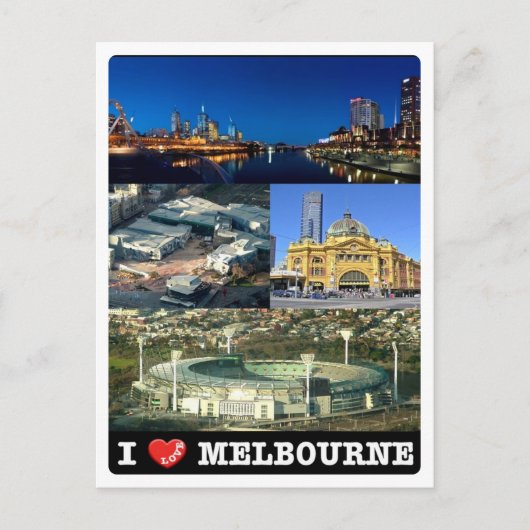 Australië - Melbourne - I Love - Briefkaart (Voorkant)