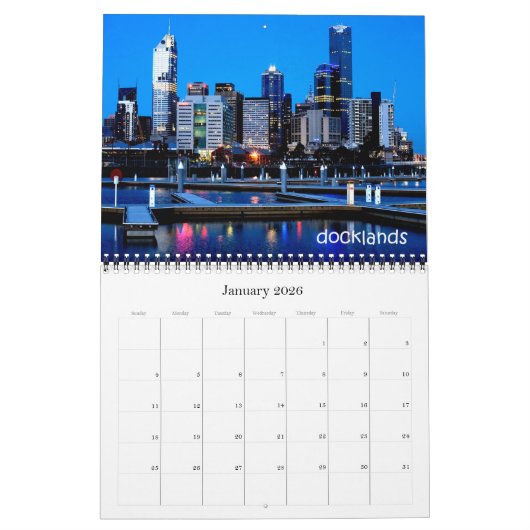 Australië - Melbourne - Kalender (Jan 2026)