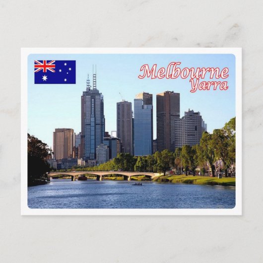 Australië - Melbourne - Yarra Briefkaart (Voorkant)