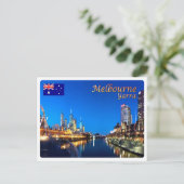 Australië - Melbourne - Yarra Twilght Briefkaart (Staand voorkant)