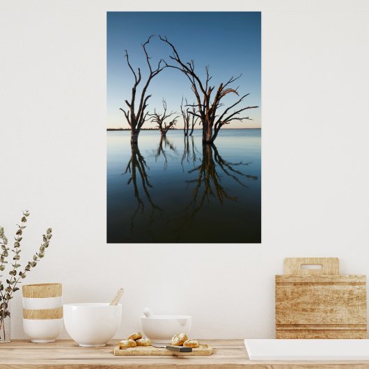 Australië, Murray River Valley, Barmera, Lake Poster (Keuken)