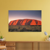 Australië, Nationaal Park Uluru. Uluru of Canvas Afdruk (Insitu (Woonkamer))