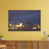 Australië, New South Wales, Sydney, Sydney Opera 3 Canvas Afdruk (Insitu (Woonkamer))