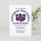 Australië Nieuw-Zeeland AC REMEMBRANCE Diner Kaart (Staand voorkant)