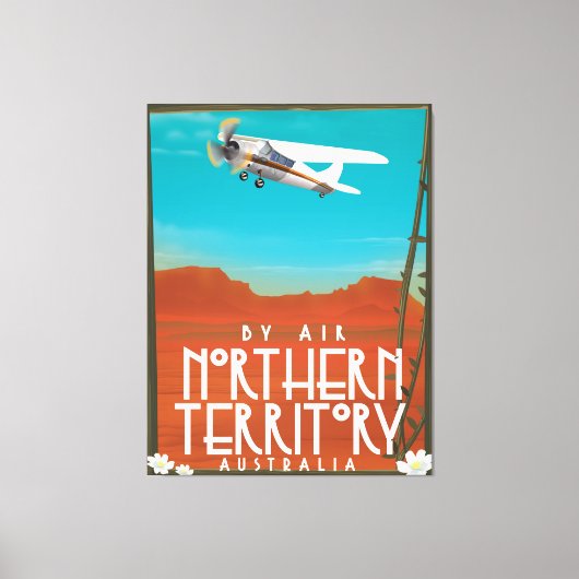 Australië Northern Territory Reisposter Canvas Afdruk (Voorkant)