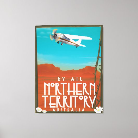 Australië Northern Territory Reisposter Canvas Afdruk (Voorkant)