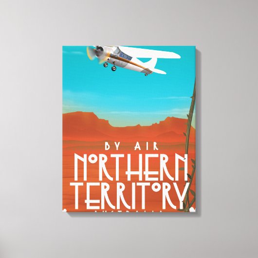 Australië Northern Territory Reisposter Canvas Afdruk (Voorkant)
