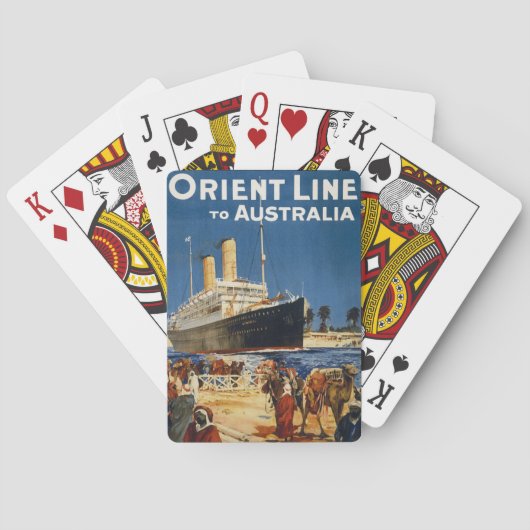 AUSTRALIË OCEAANLIJN OTRANTO POKERKAARTEN (Achterkant)