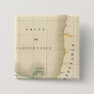 Australië Oceanië nr. 37 Vierkante Button 5,1 Cm