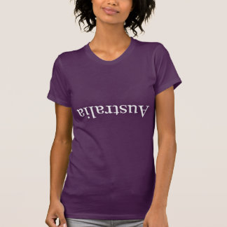 Australië ondersteboven T-Shirt onderaan