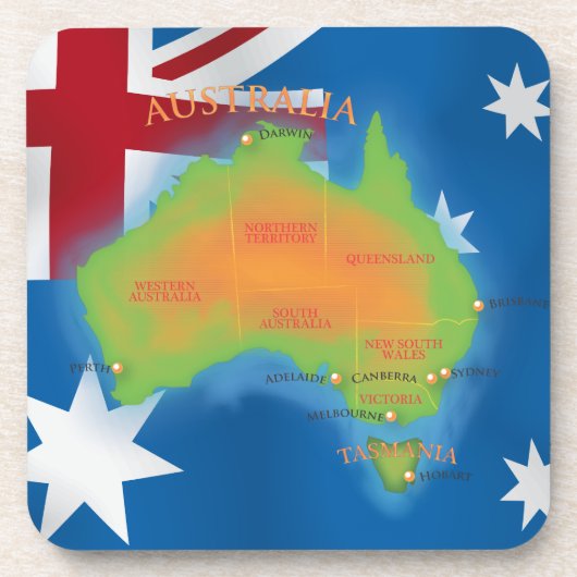 Australië Onderzetter (Voorkant)