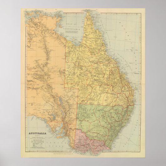 Australië Oost Poster (Voorkant)