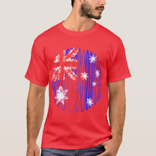 Australië op de Rode Tee Shirt