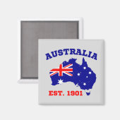 Australië Opgericht 1901 Magneet (Voorkant / Achterkant)