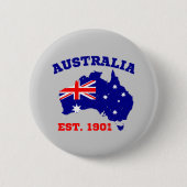 Australië opgericht in 1901 ronde button 5,7 cm (Voorkant)