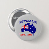 Australië opgericht in 1901 ronde button 5,7 cm (Voorkant /achterkant)