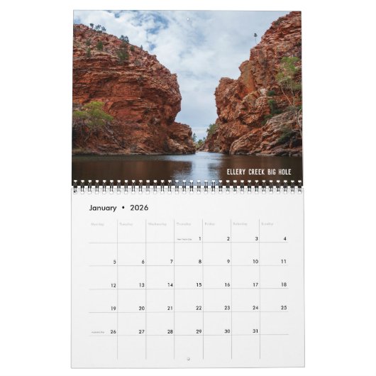 Australië Outback 2025 Kalender (Jan 2026)