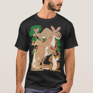 Australië Outback Marsupial Animal Kangaroo T-shirt