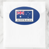Australië Ovale Sticker (Tas)