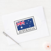 Australië Ovale Sticker (Envelop)