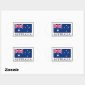 Australië Ovale Sticker (Vel)
