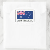 Australië Ovale Sticker (Tas)