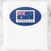 Australië Ovale Sticker (Tas)