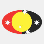 Australië Ovale Sticker (Voorkant)