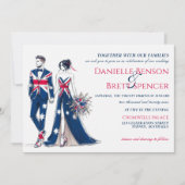 Australië paar bruiloft uitnodiging (Voorkant)