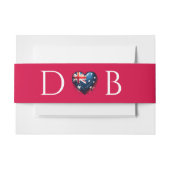 Australië Paar Bruiloft Uitnodigingen Wikkel (Voorkant Voorbeeld)