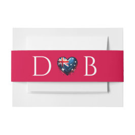 Australië Paar Bruiloft Uitnodigingen Wikkel