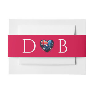 Australië Paar Bruiloft Uitnodigingen Wikkel