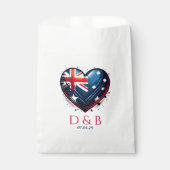 Australië Paar hart bruiloft Bedankzakje (Voorkant)