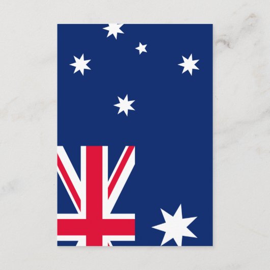 Australië Paar Informatiekaartje (Achterkant)