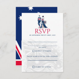 Australië Paar RSVP Kaartje