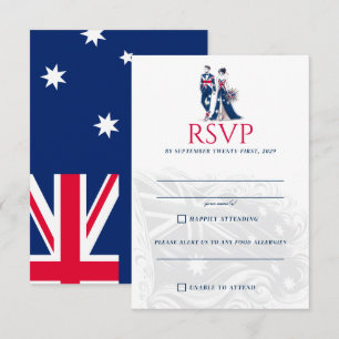Australië Paar RSVP Kaartje