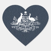 Australië Paspoort Hart Sticker (Voorkant)