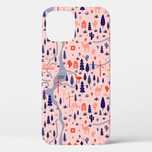 Australië patroon naadloos ontwerp. Decoratietekst Case-Mate iPhone Case (Achterkant)