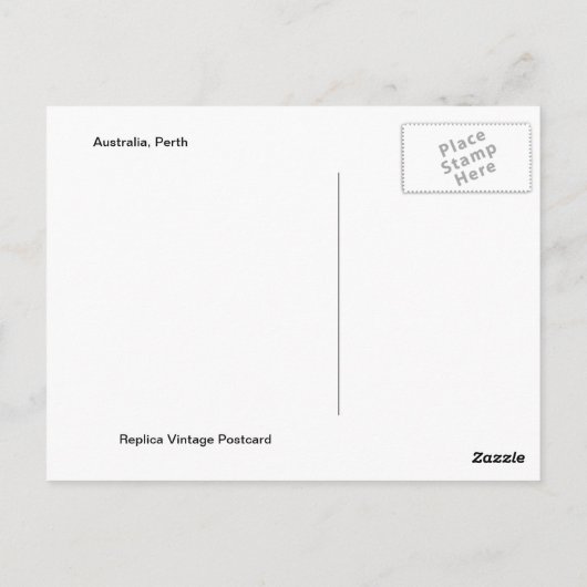 Australië, Perth Briefkaart (Achterkant)