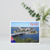 Australië - Perth - Skyline - Briefkaart (Staand voorkant)