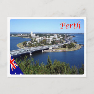 Australië - Perth - Skyline - Briefkaart