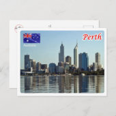 Australië - Perth - Skyline - Briefkaart (Voorkant / Achterkant)