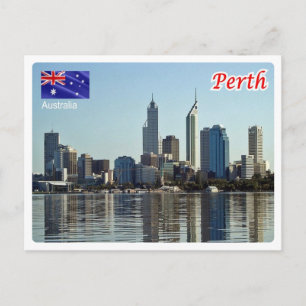 Australië - Perth - Skyline - Briefkaart