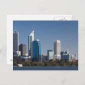 Australië, Perth, skyline van de stad vanaf de riv Briefkaart (Voorkant / Achterkant)