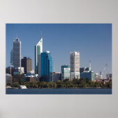 Australië, Perth, skyline van de stad vanaf de riv Poster (Voorkant)